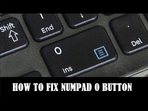 How to fix the numpad 0 button ( SAMSUNG laptop ) Keyboard zero button does not work.