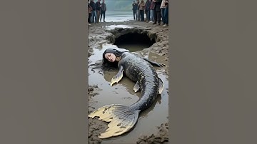 The beautiful mermaid raising her adorable Mermaids in a cave #mermaid #shorts #ai