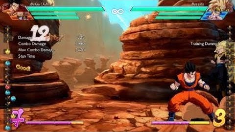 Dragon Ball FighterZ Adult Gohan Blockstrings 3H Frame Trap Punish