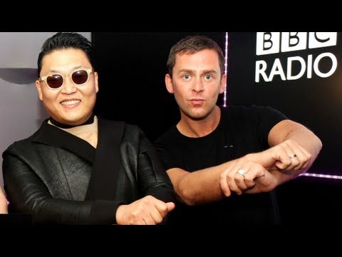 Scott meets actual PSY off of Gangnam Style
