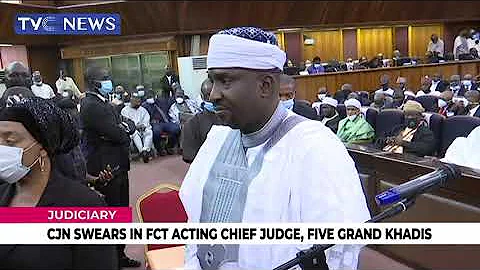 [VIDOE] CJN swears in FCT acting Chief Judge, Five Grand Khadis