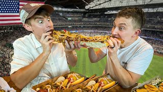 JOLLY! Two Brits try Texas Ballpark food