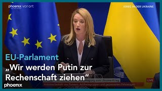 EU-Parlament: Außerordentliche Sitzung zum Krieg in der Ukraine