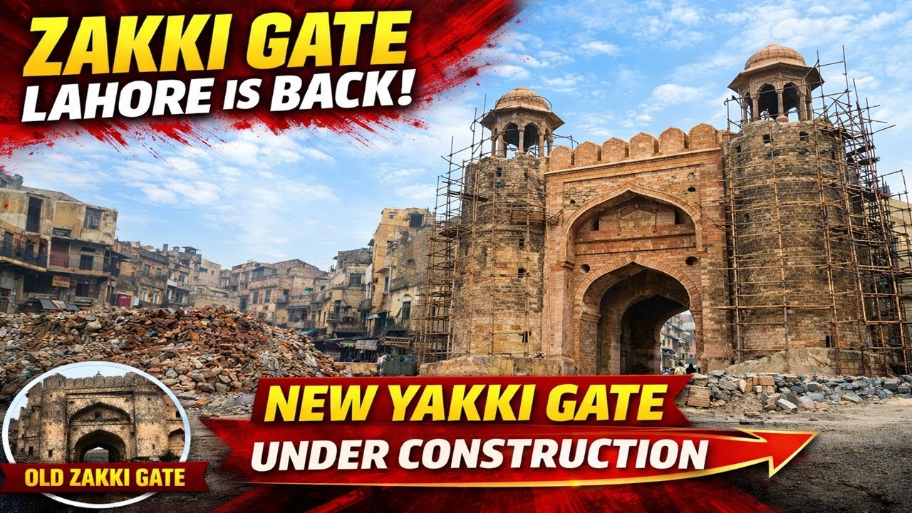 Zakki Historic Zakki Gate Lahore Rebuilt | Latest Update on Lahore Gates ...