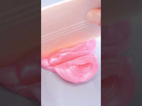 スライム切るのに欠かせない100均アイテムに新作ピンク登場！ #shorts   Slime Cutting Soudns