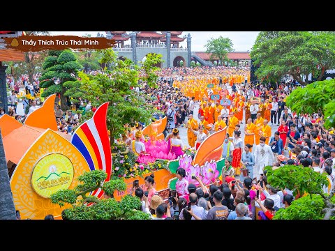 🔴 Diễu hành xe hoa mừng Phật đản sinh | Đại lễ Phật đản 2022 chùa Ba Vàng