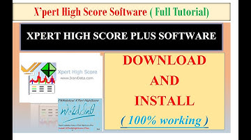 Xpert High Score plus Software Download and install // XRD_Analysis // X