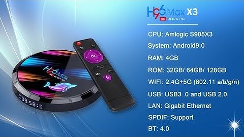 Android Smart TV Box | H96 MAX X3 | Green Byte