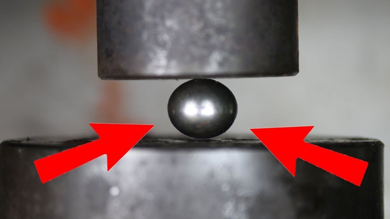 HYDRAULIC PRESS VS BEARING BALL The Crusher YouTube