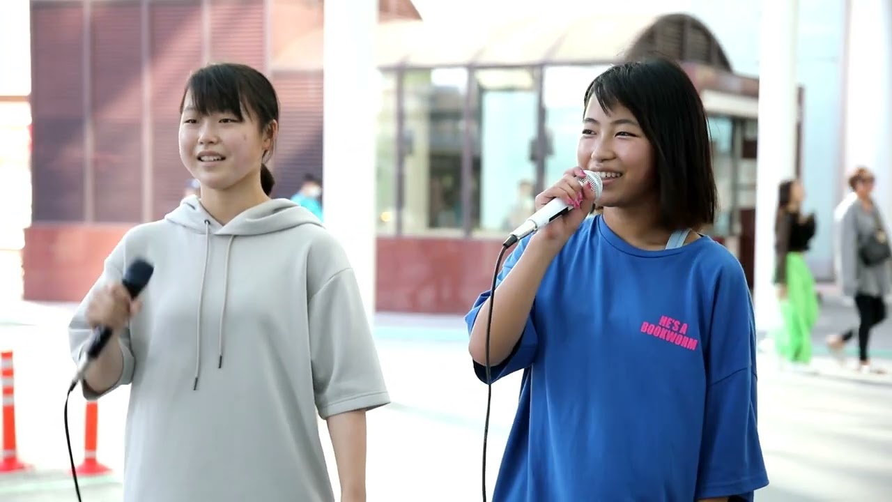 2023年7月30日　熊之細 陽葵　伊藤 優月　横浜駅西口路上ライブ