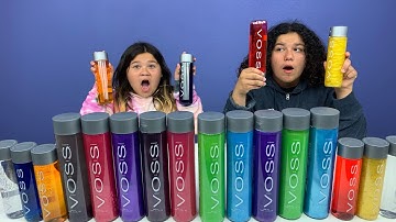 Don’t Choose the Wrong Water Bottle Slime Challenge - NEW SLIME COLORS!