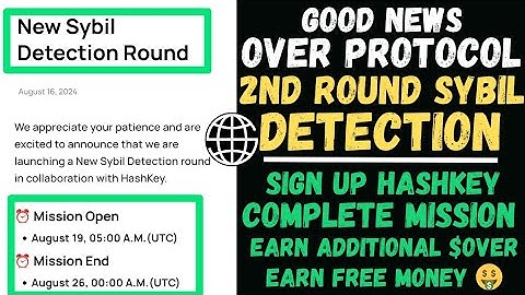 over protocol 2nd round sybil detection with hashkey exchange