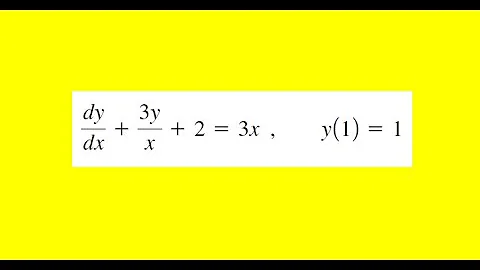 Solve the initial value problem