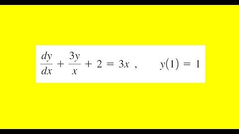 Solve the initial value problem