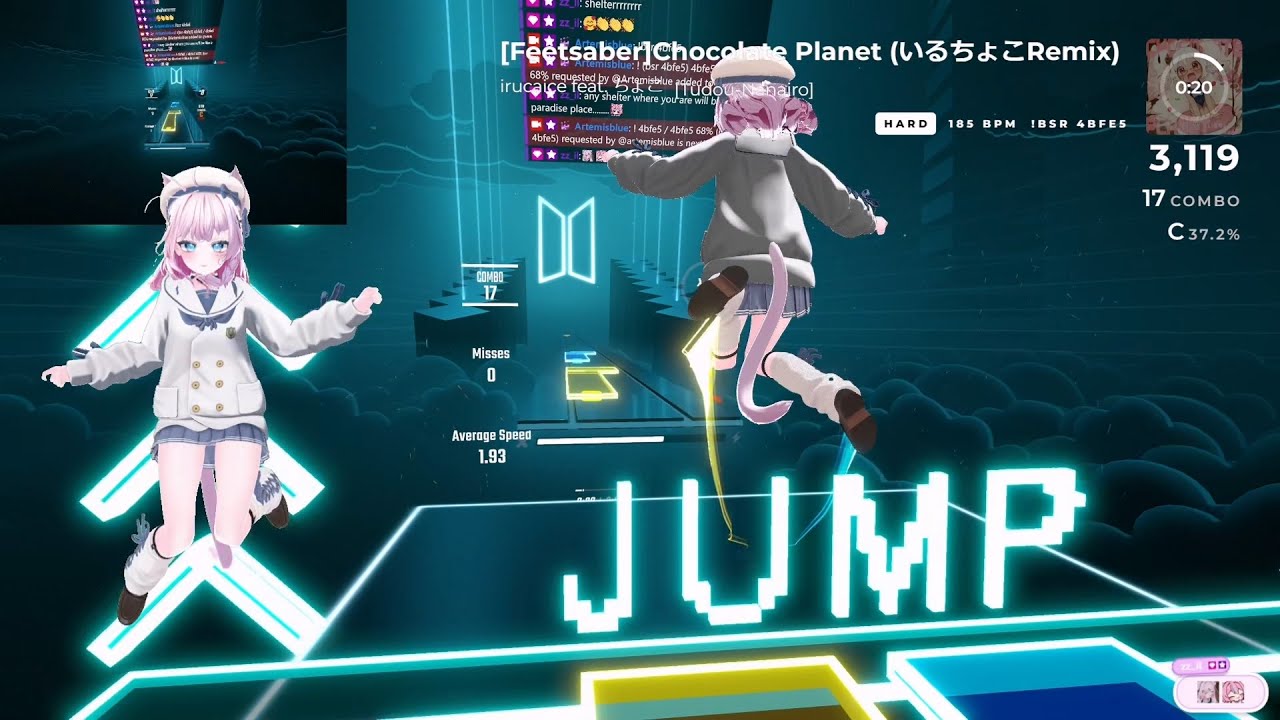 [Beat Saber] Chocolate planet (iruchoko Remix) feetsaber