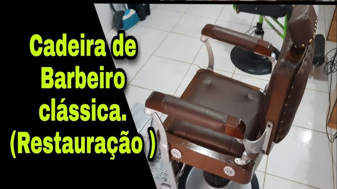 ANTIGA CADEIRA DE BARBEIRO FERRANTE TODA REFORMADA EXCELENTE ESTADO !!!