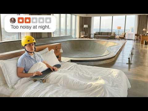 Overnight In A Skatepark Hotel