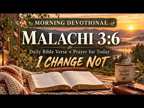 Daily Bible Verse + Prayer for Today | Malachi 3:6 | Morning Devotional