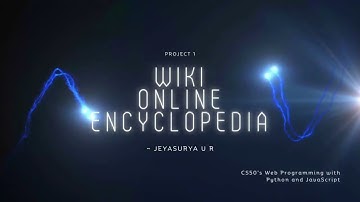 Wiki | Online Encyclopedia | Python Django | CS50