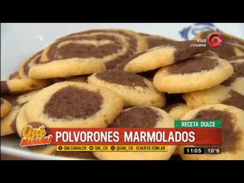 Receta dulce: polvorones marmolados - YouTube