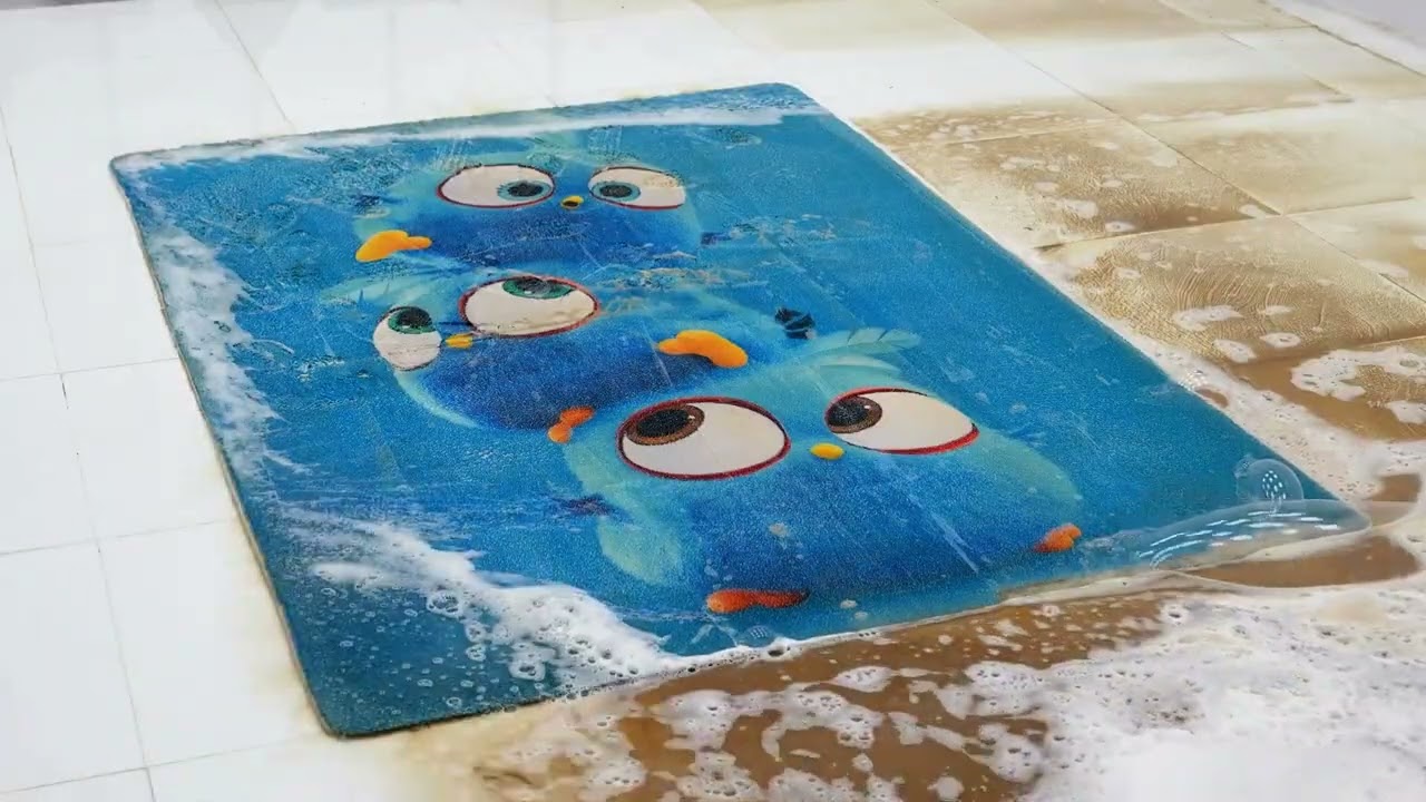 沉浸式解压洗地毯#沉浸式清洗#老外洗地毯#强迫症#深度清洁#清洗地毯