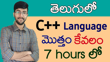 Complete C++ in Telugu | [A-Z] Cpp Explained in 7 hours | Vamsi Bhavani