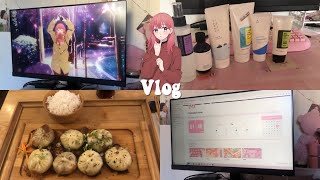 Vlog : Watching anime, vision board, skincare haul, preparing for 2024