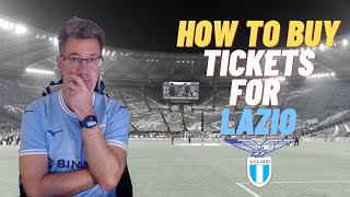 How to buy tickets for the Lazio match?