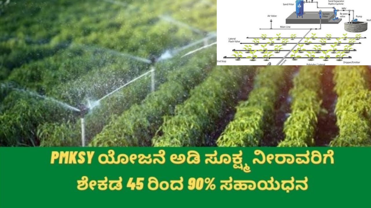 ಹನಿ ನೀರಾವರಿ ಸಬ್ಸಿಡಿ Sprinkler Drip Subsidy 2022 PMKSY Karnataka