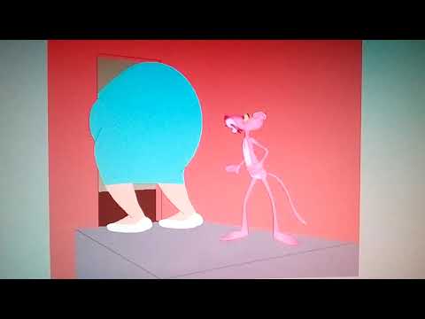 Alice Ferraroni Butt Stuck in Door Pink Panther
