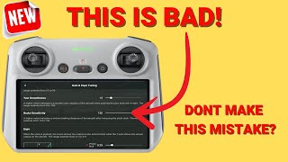 This ONE setting on the Mini 3 pro could CRASH your drone - Be CAREFUL using this!