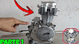 COMO DESARMAR Y ARMAR UN MOTOR 4 TIEMPOS DE MOTOCICLETA / 125,150,200,250 - PARTE 1