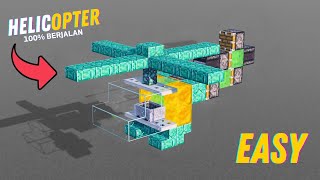 CARA MEMBUAT HELIKOPTER MINI YANG BERJALAN DI MINECRFAT!!!
