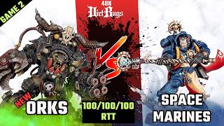 NEW Orks RTT Win Game 2 vs Space Marines | Competitive | Warhammer 40k #40k