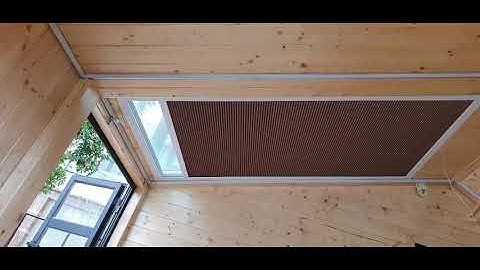 Lắp đặt Rèm cuộn tổ ong cho ô giếng trời tại Đà Nẵng