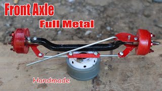 How To Make RC Heavy Truck Front Axle Full Metal.
