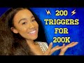 [ASMR] 200 Fast & Aggressive Tiggers | ASMR Trigger Assortment(200 Triggers)