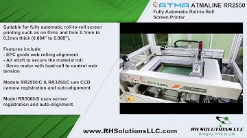 ATMALINE RR fully automatic roll-to-roll screen printer