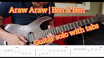 Araw Araw | Ben & Ben - Guitar solo cover with tabs