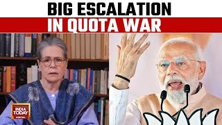 After PM Modi's Non Stop Muslim Quota Attacks, Sonia Gandhi Accuses PM Modi Of 'Fueling Hate'