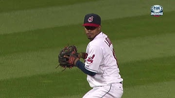 KC@CLE: Lindor makes a nice pick to help escape a jam