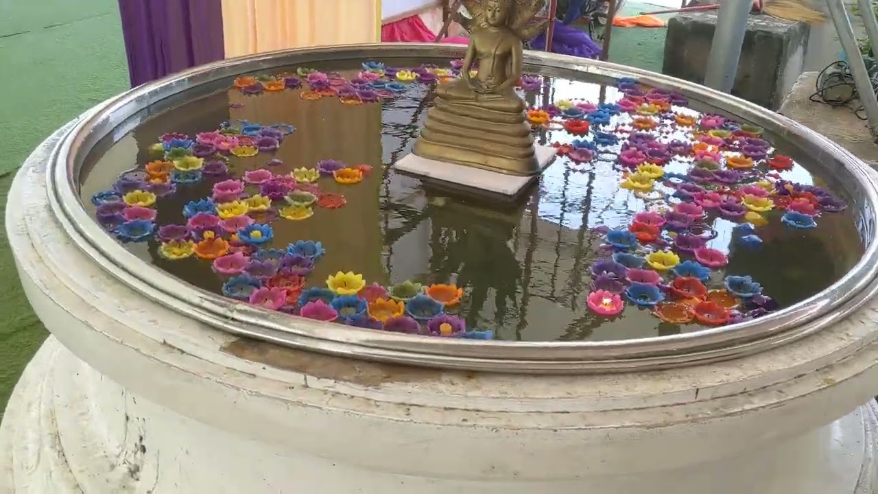 Donation Technology at Egg Boy Temple, Nakhon Sri Thammarat, Thailand