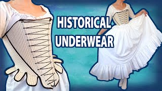 18th century underwear + sewing a simple petticoat