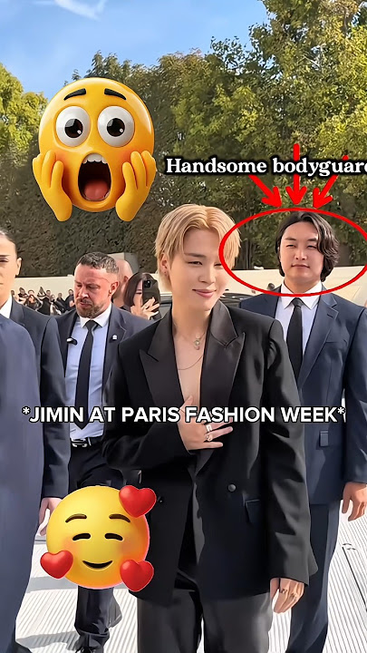 BTS Jimin in Paris 👑 Fashion Week Arrival That Stole the Show #jimin #bts #btsjimin #viral #fyp#army