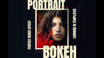 Portrait BOKEH Luminar Templates • by Rare Collections