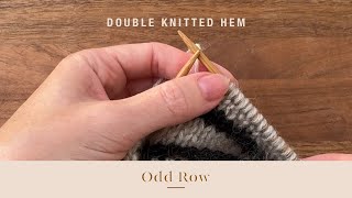 Double knitted hem - English