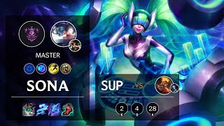 Sona Support vs Brand - EUW Master Patch 11.18