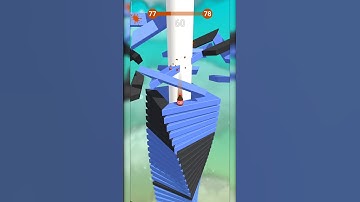 stack Ball 🏀 3D gameplay 💪😁 level 77 #shorts #tiktok #funny