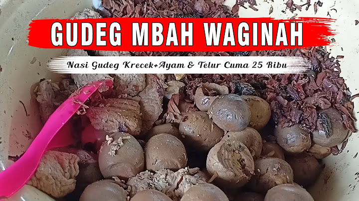 GUDEG MBAH WAGINAH KULINER PAGI DI JOGJA YANG MELEGENDA