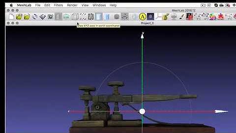 OBJ to X3D conversion using MeshLab